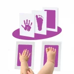 Kit d'Empreintes de Main et de Pied pour Nouveau-Né – Tampons Encreurs, Cadre Photo Souvenir, Cadeau de Naissance – Image 16