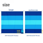 Tapis de Plage et Pique-Nique XXL - Imperméable, Anti-Sable, Séchage Rapide avec Piquets – Image 6