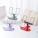 Simple Metal Reading Stand Stable and Not Easy To Collapse Foldable and Adjustable Bookshelf Portable Music Score Stand – Image 2