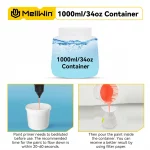 Pistolet à Peinture Sans Fil 1000ML - Pulvérisateur Portable HVLP avec 4 Buses en Cuivre – Image 3