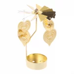 Bougeoir Rotatif en Métal – Décoration pour Noël, Mariage et Dîner – Image 12