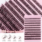 Cils Individuels MJ 8-16mm 200pcs – Extension de Cils DIY Effet Naturel, Volume en Touffes – Image 4