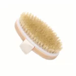 Natural Bristle Body SPA Brush for Wet and Dry Skin, Soft Bath Massager for Home Use – Image 7