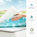 Surmatelas en Gel Mémoire de Forme 10cm - Confort Rafraîchissant et Soutien Optimal, Taille Grand Lit – Image 6