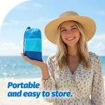 Tapis de Plage et Pique-Nique XXL - Imperméable, Anti-Sable, Séchage Rapide avec Piquets – Image 3
