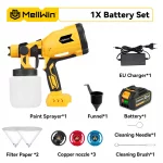 Pistolet à Peinture Sans Fil 1000ML - Pulvérisateur Portable HVLP avec 4 Buses en Cuivre – Image 9