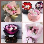 Roses de Savon Artificielles (Lot de 24/50) - Décoration Mariage, Bouquet et Cadeau Saint-Valentin – Image 6