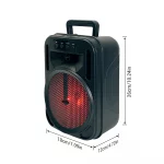 Enceinte Bluetooth Portable 6.5" avec Effets Lumineux - Son Puissant pour Fêtes, Karaoké et Extérieur – Image 6