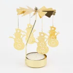 Bougeoir Rotatif en Métal – Décoration pour Noël, Mariage et Dîner – Image 8