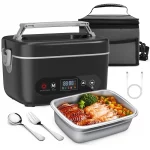 Lunch Box Chauffante Sans Fil 12000mAh - Chauffe-Repas Portable Étanche, Contrôle Automatique