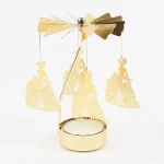 Bougeoir Rotatif en Métal – Décoration pour Noël, Mariage et Dîner – Image 9