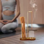 Porte-Encens 2-en-1 Anti-Cendres avec Collecteur en Verre - Idéal Méditation, Yoga et Spa – Image 5