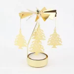 Bougeoir Rotatif en Métal – Décoration pour Noël, Mariage et Dîner – Image 13